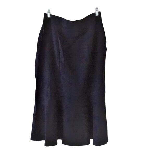 Lands' End Black Ponte Stretch Midi Stylish Boot Skirt - Small (NWT) - Picture 2 of 6